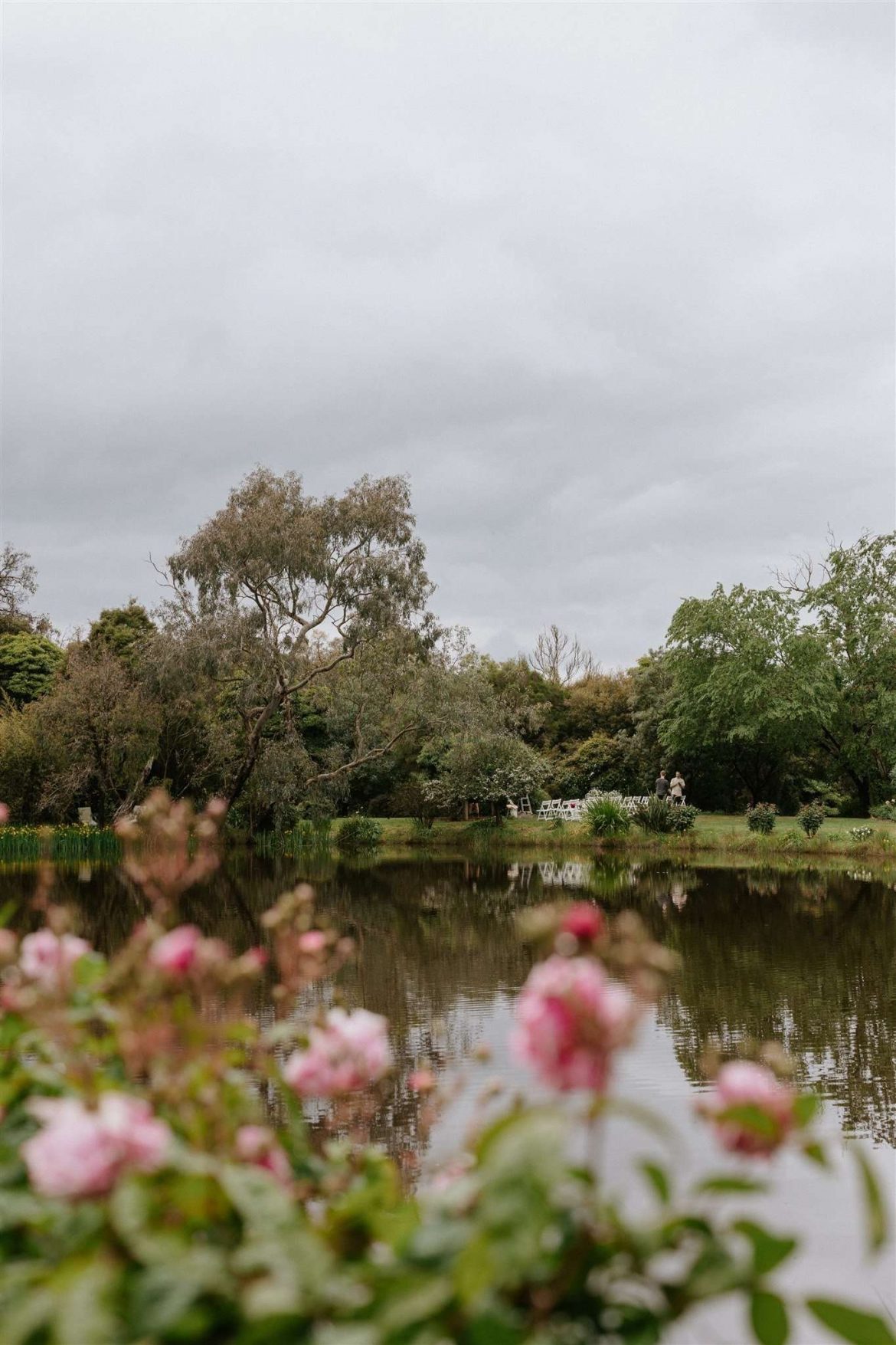 Technically a backyard wedding, Britt and Pete were lucky that their family had this amazing property in the Mornington Peninsula
