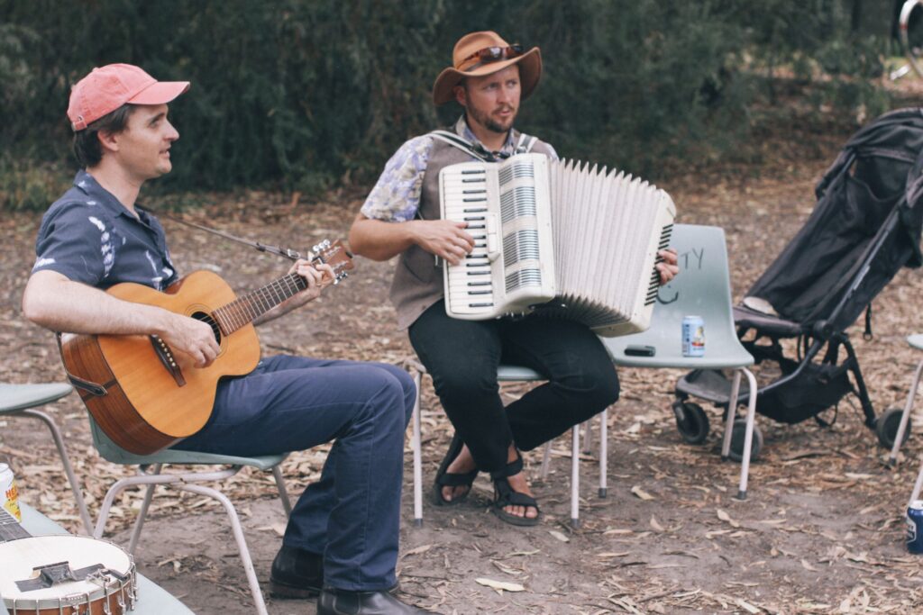 A wedding in a community garden in Fitzroy