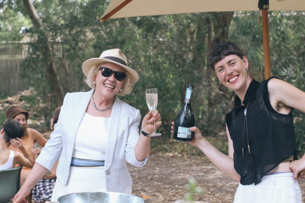 A wedding in a community garden in Fitzroy