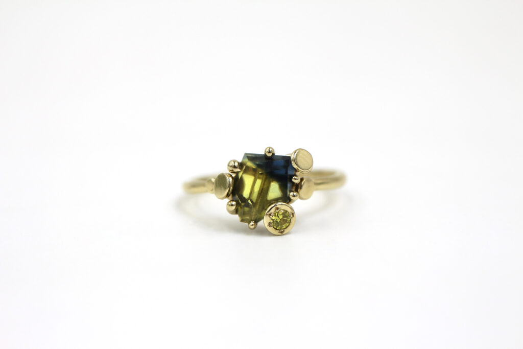 Australian Sapphires custom ring by Coral Covey Jewellery